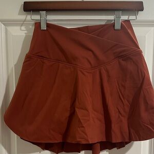 Rust Orange Skater Skirt